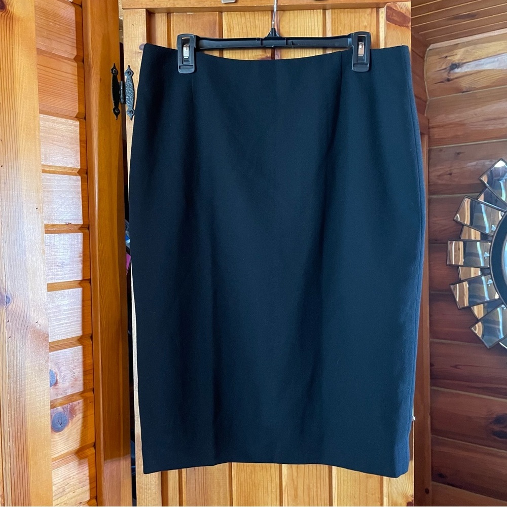 Vintage Escada Black‎ Pencil Skirt Knee-Length Workwear